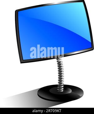 monitor, this illustration may be useful as designer work Stock Vector