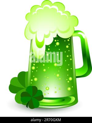 pint of beer,  this  illustration may be useful  as designer work Stock Vector