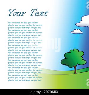 background landscape,  this illustration may be useful as designer work Stock Vector