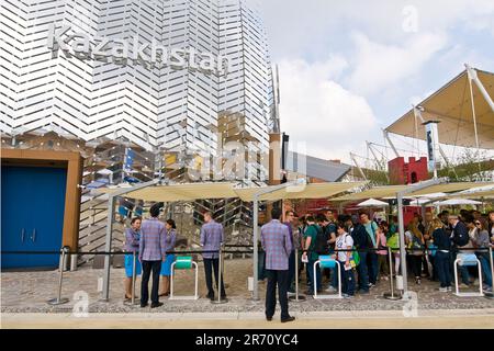 Kazakhstan pavilion. expo milano 2015 Stock Photo