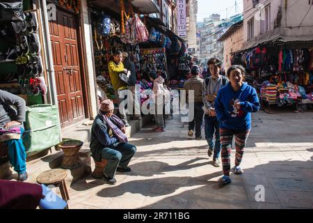 Nepal. Bouddhnath. daily life Stock Photo