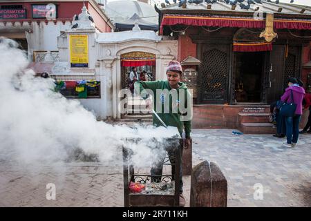 Nepal. Bouddhnath. daily life Stock Photo