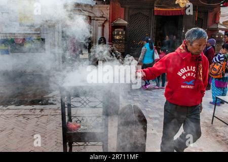 Nepal. Bouddhnath. daily life Stock Photo