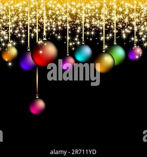 christmas background, this  illustration may be useful  as designer work Stock Vector