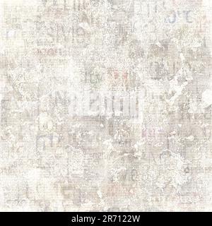 Old grunge unreadable vintage newspaper paper texture seamless pattern  Poster for Sale by olgersart