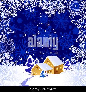 christmas background, this  illustration may be useful  as designer work Stock Vector