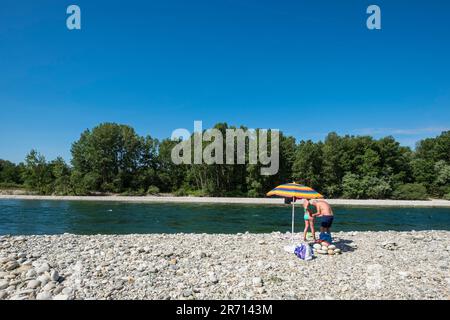 Parco naturale lombardo della valle del ticino. castelletto di cuggiono. italy Stock Photo