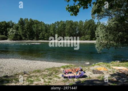 Parco naturale lombardo della valle del ticino. castelletto di cuggiono. italy Stock Photo