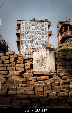 Nepal. Patan. one year after the earthquake Stock Photo