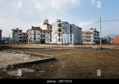 Nepal. Bouddhnath. one year after the earthquake Stock Photo