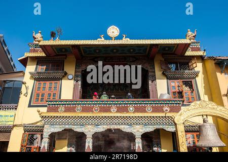 Nepal. Bouddhnath. local temple Stock Photo