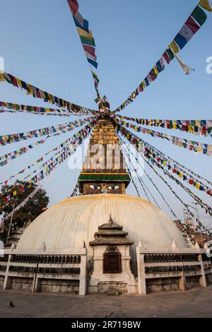 Nepal. Kathmandu. local stupa Stock Photo