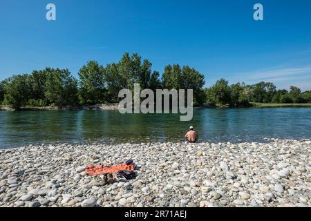 Parco naturale lombardo della valle del ticino. castelletto di cuggiono. italy Stock Photo