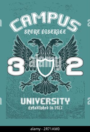 vector illustration of an eagle in eps 8 file Stock Vector