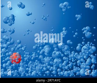 Blue wave background Stock Vector