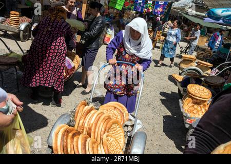 Uzbekistan. surroundings of Bukhara. local market Stock Photo