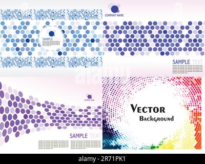 abstract moasic collection with diiffrent pattern Stock Vector