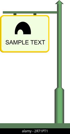 Street notice board - vector Stock Vector