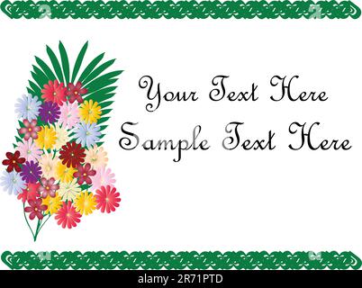 abstract floral background - vector Stock Vector