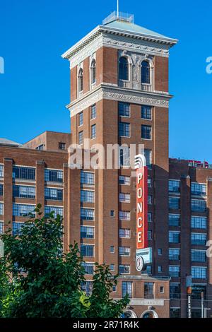 Ponce City Market, a popular mixed-use development along the Atlanta Beltine in Atlanta, Georgia. (USA) Stock Photo