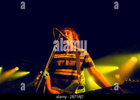 Malmoe, Sweden. 07th, June 2023. The Australian punk rock band The Chats performs a live concert at Plan B in Malmoe. Here guitarist Josh Hardy is seen live on stage. (Photo credit: Gonzales Photo - Joe Miller). Stock Photo