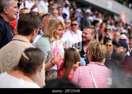 Paris, France. 12th June, 2023. Dijana Djokovic mother of Novak Djokovic during the French Open final, Grand Slam tennis tournament on June 11, 2023 at Roland Garros stadium in Paris, France. Photo by Victor Joly/ABACAPRESS.COM Credit: Abaca Press/Alamy Live News Stock Photo