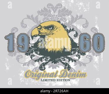 illustration vector eps 8 file of an eagle Stock Vector