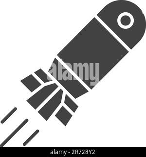 Torpedo icon vector image. Suitable for mobile application web application and print media. Stock Vector