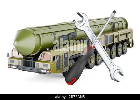 Scud missile, mobile short-range ballistic missile system with map ...