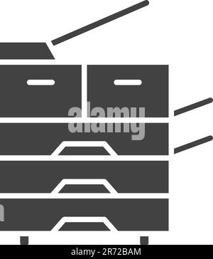Photocopy icon vector image. Suitable for mobile application web application and print media. Stock Vector