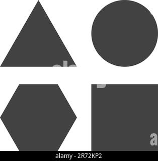 Shapes icon vector image. Suitable for mobile application web application and print media. Stock Vector