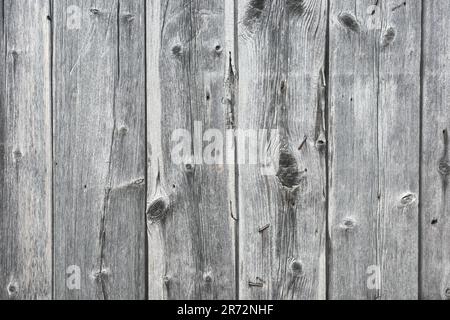 Close up photo of an old wooden wall, rustic background or wallpaper. Stock Photo