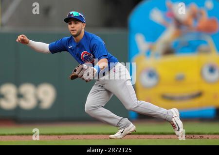 Chicago Cubs' Nick Madrigal against the San Francisco Giants during a  baseball game in San Francisco, Saturday, June 10, 2023. (AP Photo/Jeff  Chiu Stock Photo - Alamy