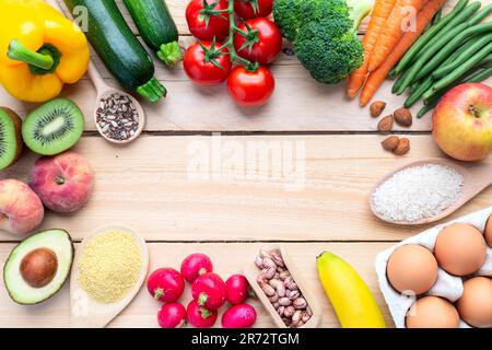 Heart healthy food selection, lifestyle concept Stock Photo