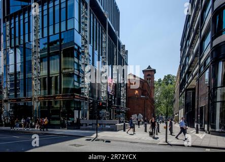 Soho Place, Charing Cross Road, London, UK Stock Photo