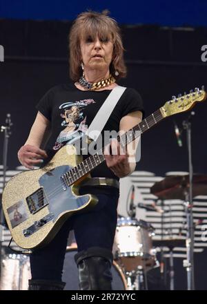 Oxford, UK. 11th June, 2023. The Pretenders - Chrissie Hynde - Kite Festival - 11 June 2023 Credit: Graham Tarrant/Alamy Live News Stock Photo