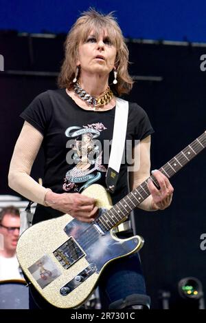 Oxford, UK. 11th June, 2023. The Pretenders - Chrissie Hynde - Kite Festival - 11 June 2023 Credit: Graham Tarrant/Alamy Live News Stock Photo