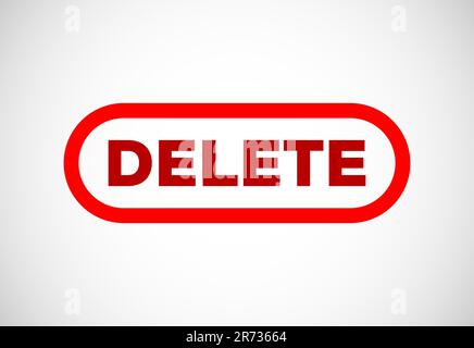 Delete button trash can, bin symbol. Delete web icon vector illustration Stock Vector