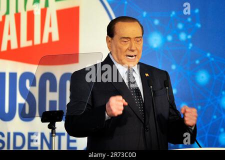 Italy. 13th June, 2023. Silvio Berlusconi Italian politician and entrepreneur, four times Prime Minister, died on June 12, 2023, at the age of 86. Itlaly, 12 June 2023. (photo by Vincenzo Izzo/SipauSA) Credit: Sipa USA/Alamy Live News Stock Photo