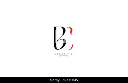 Alphabet letters Initials Monogram logo BC B C Stock Vector