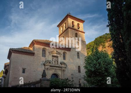 Church of St. Peter and St. Paul  (Iglesia de San Pedro y San Pablo) - Granada, Andalusia, Spain Stock Photo