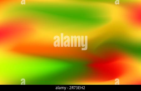Abstract blurred gradient mesh background vector. Modern smooth design template on soft orange, green, yellow red colors blend. Suitable for poster Stock Vector