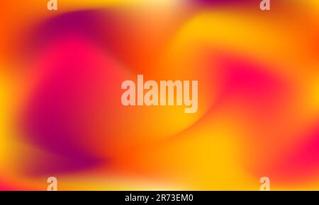 Abstract blurred gradient mesh background texture. Modern smooth design template with soft orange, pink colors blend. Suitable for poster Stock Vector