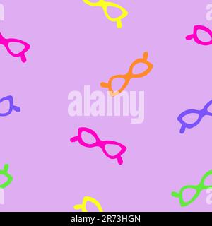 seamless colorful sunglasses pattern Stock Vector