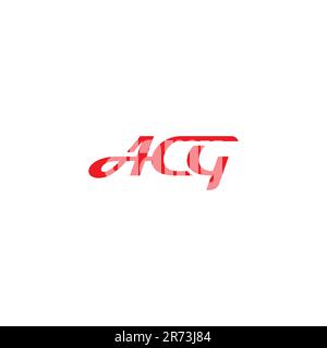 ACG Initial Logo Design. Suitable for your company Stock Vector