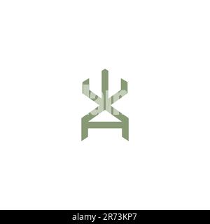 WA Logo Symbol Simple. AW Logo Design Stock Vector