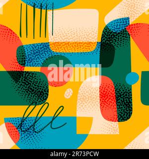 Abstract background of geometric shapes Stock Vector