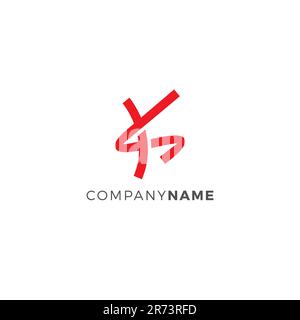Letter K Logo. K Run Logo. Letter K Icon Stock Vector
