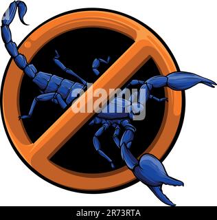 draw colored animal scorpion vector illustration design Stock Vector