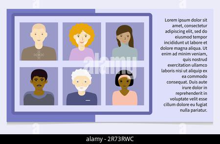 Online education Zoom meeting poster template Online meeting or